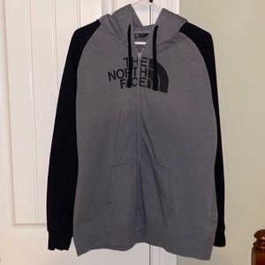 The North Face women’s zip up hoodie XL worn once